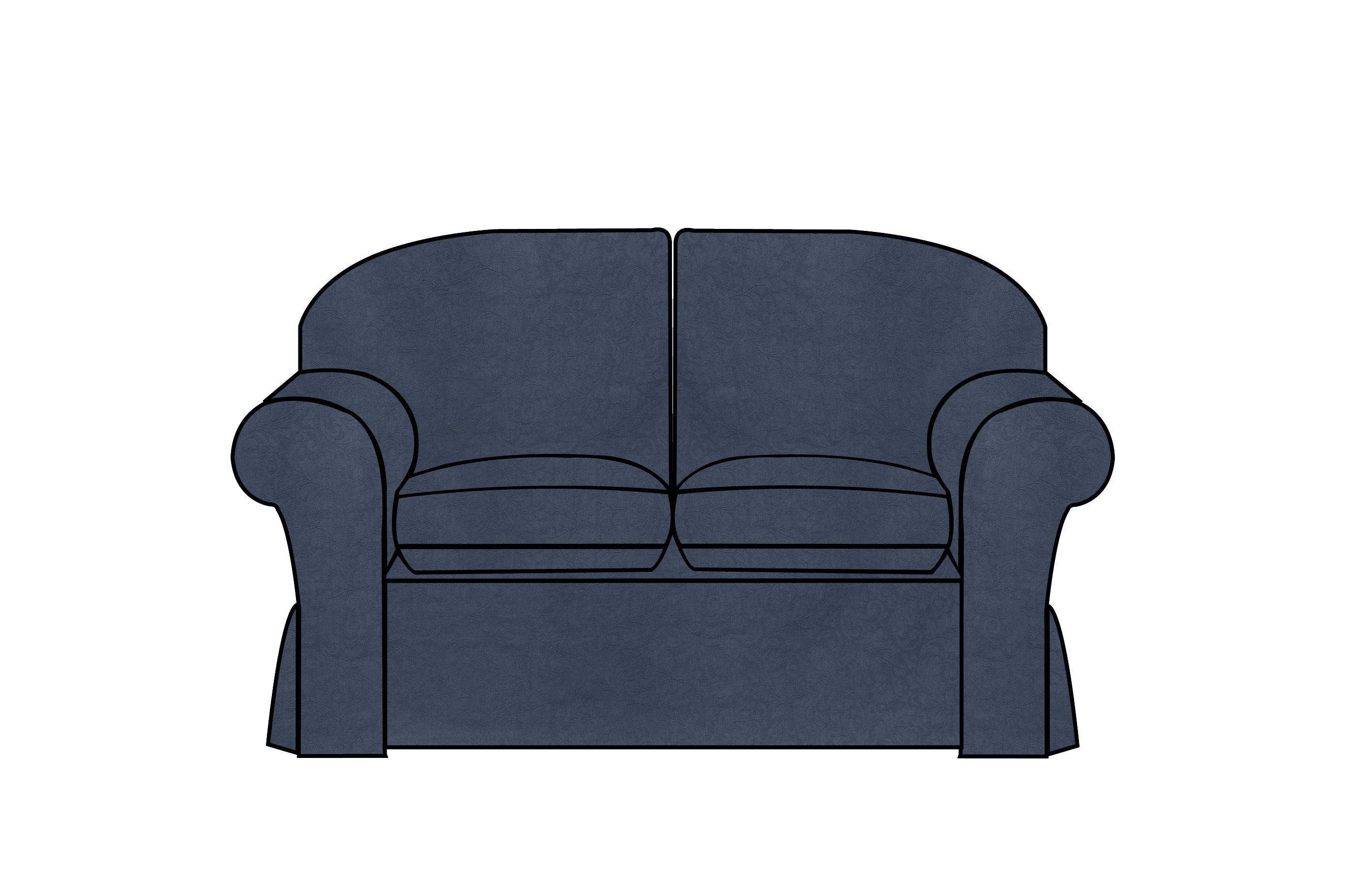 Madrid Seater Extra Loose Cover Kingston Dark Blue