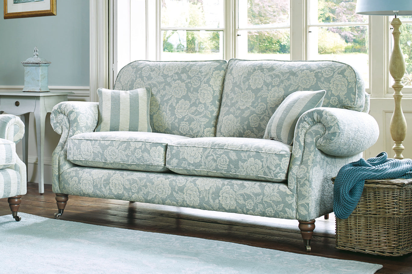Blenheim Seater Sofa Usk Duck Egg - Main Image