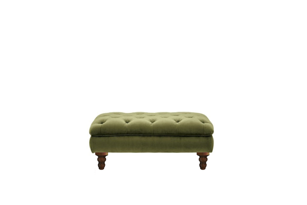 Olive green deals footstool