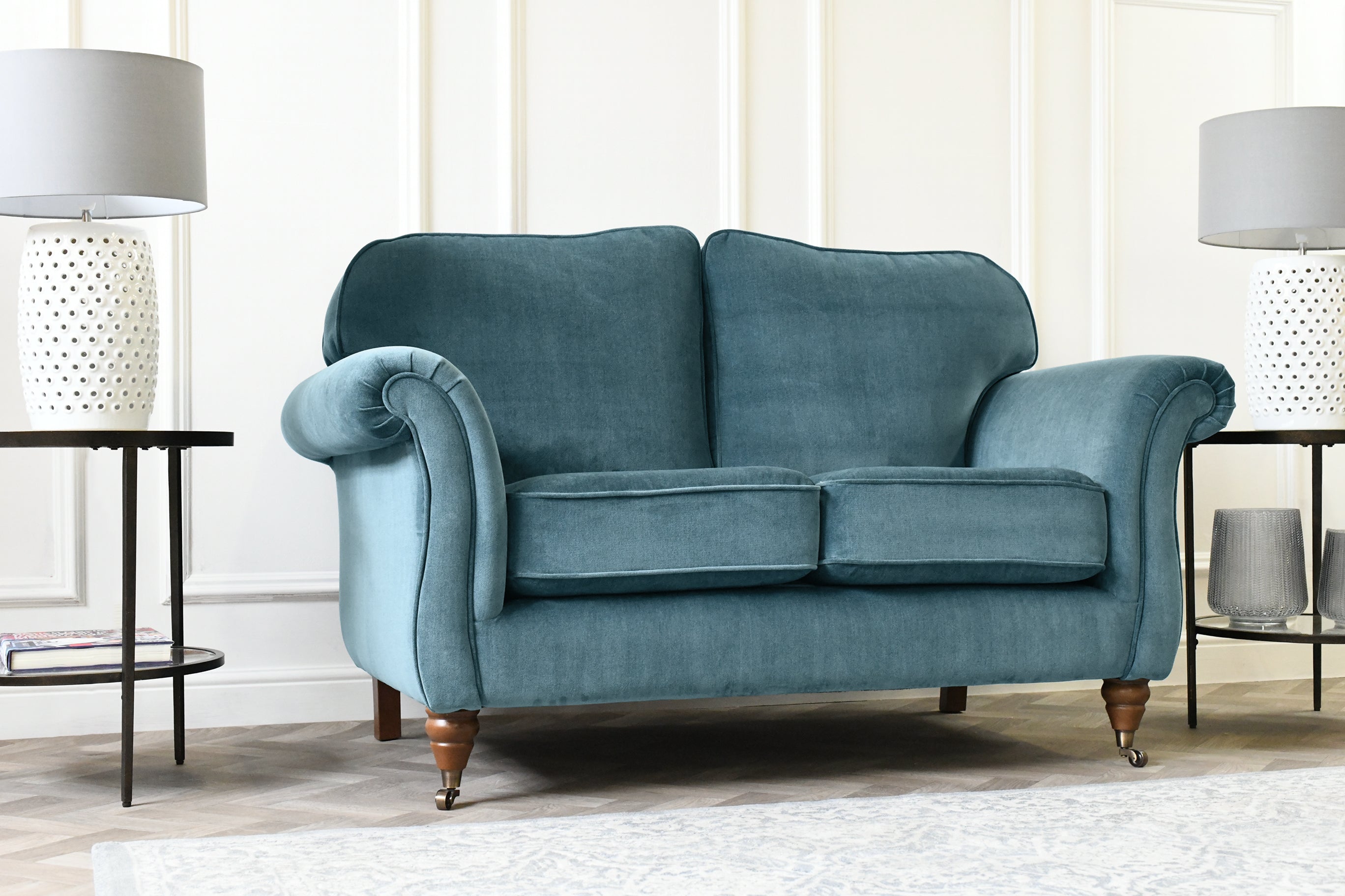 Lydia Seater Sofa Manolo Teal