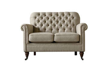 George | 2 Seater Sofa | Heather Herringbone Flax