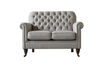 George | 2 Seater Sofa | Heather Herringbone Light Grey