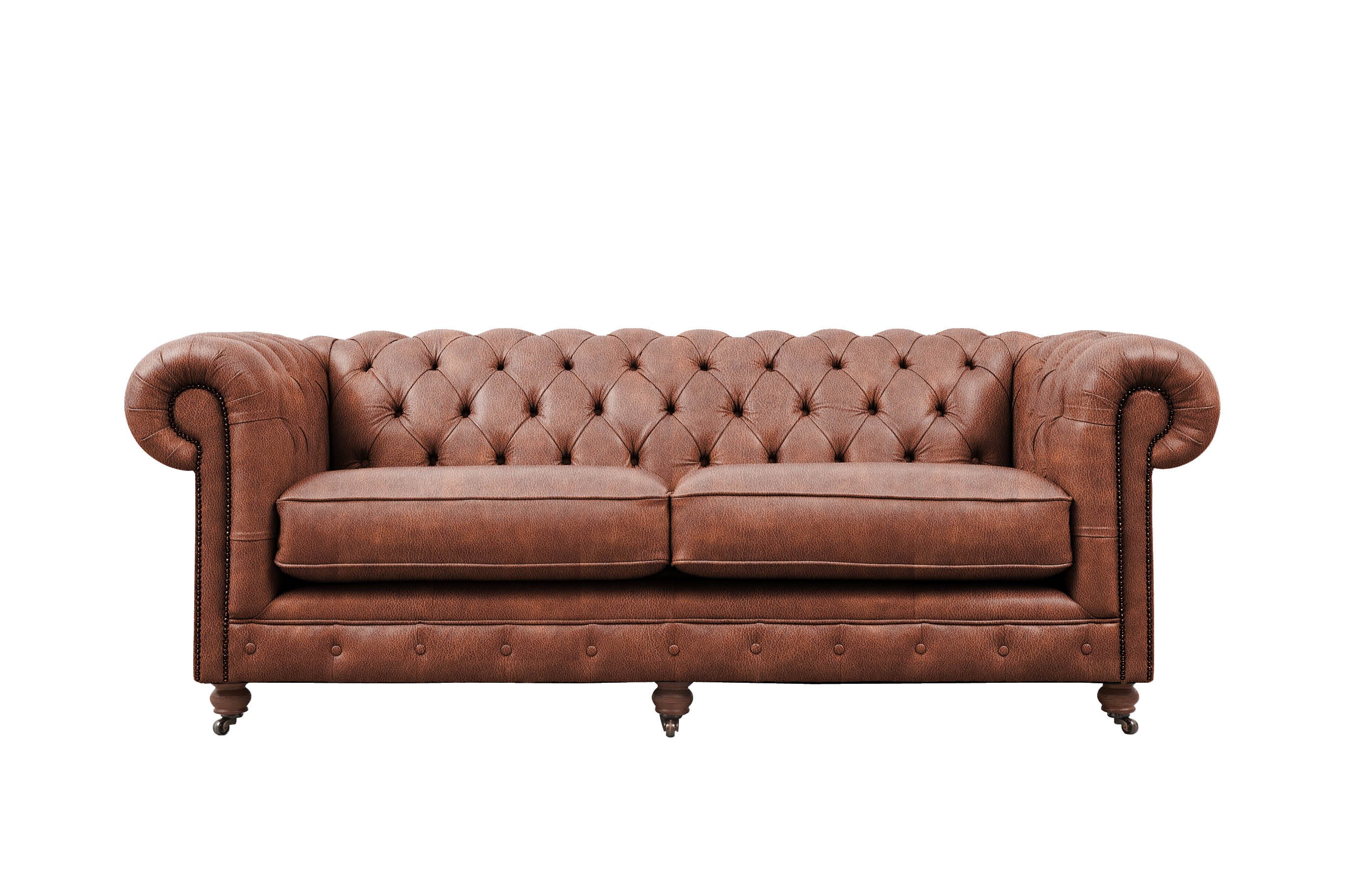 Grand Chesterfield Seater Sofa Vintage Chestnut