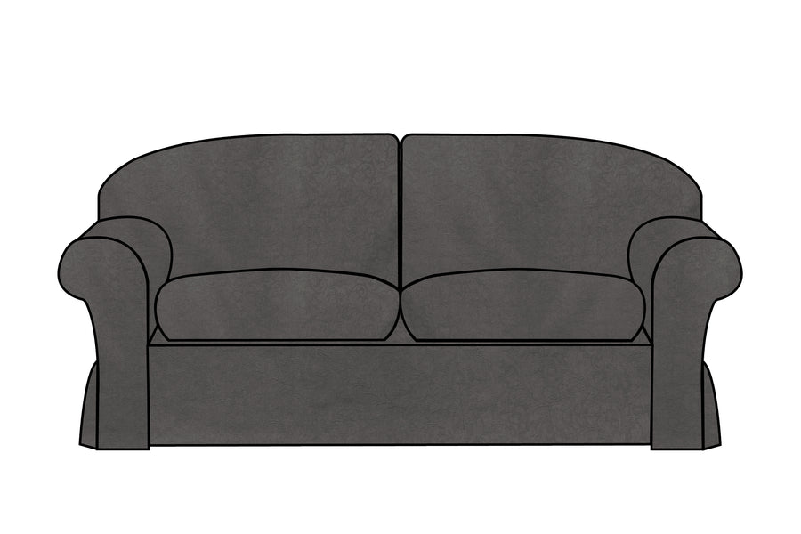 Madrid | 3 Seater Extra Loose Cover | Kingston Charcoal