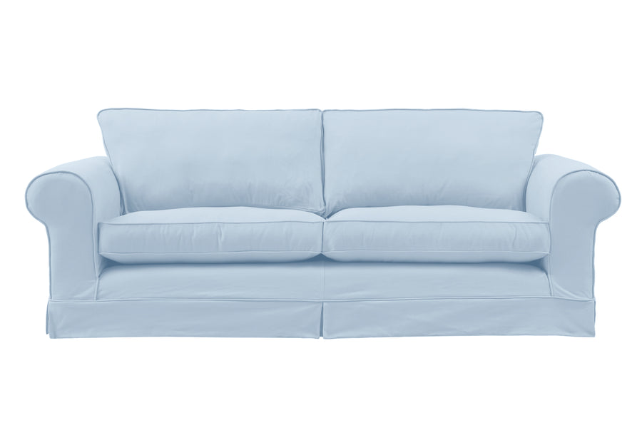 Albany | 4 Seater Extra Loose Cover | Miami Sky Blue