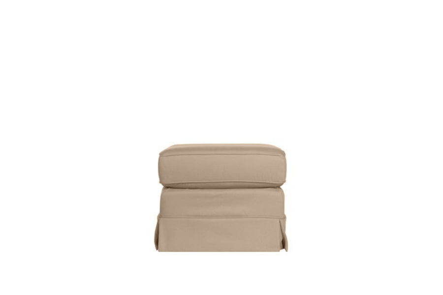 Albany | Footstool Extra Loose Cover | Miami Oatmeal