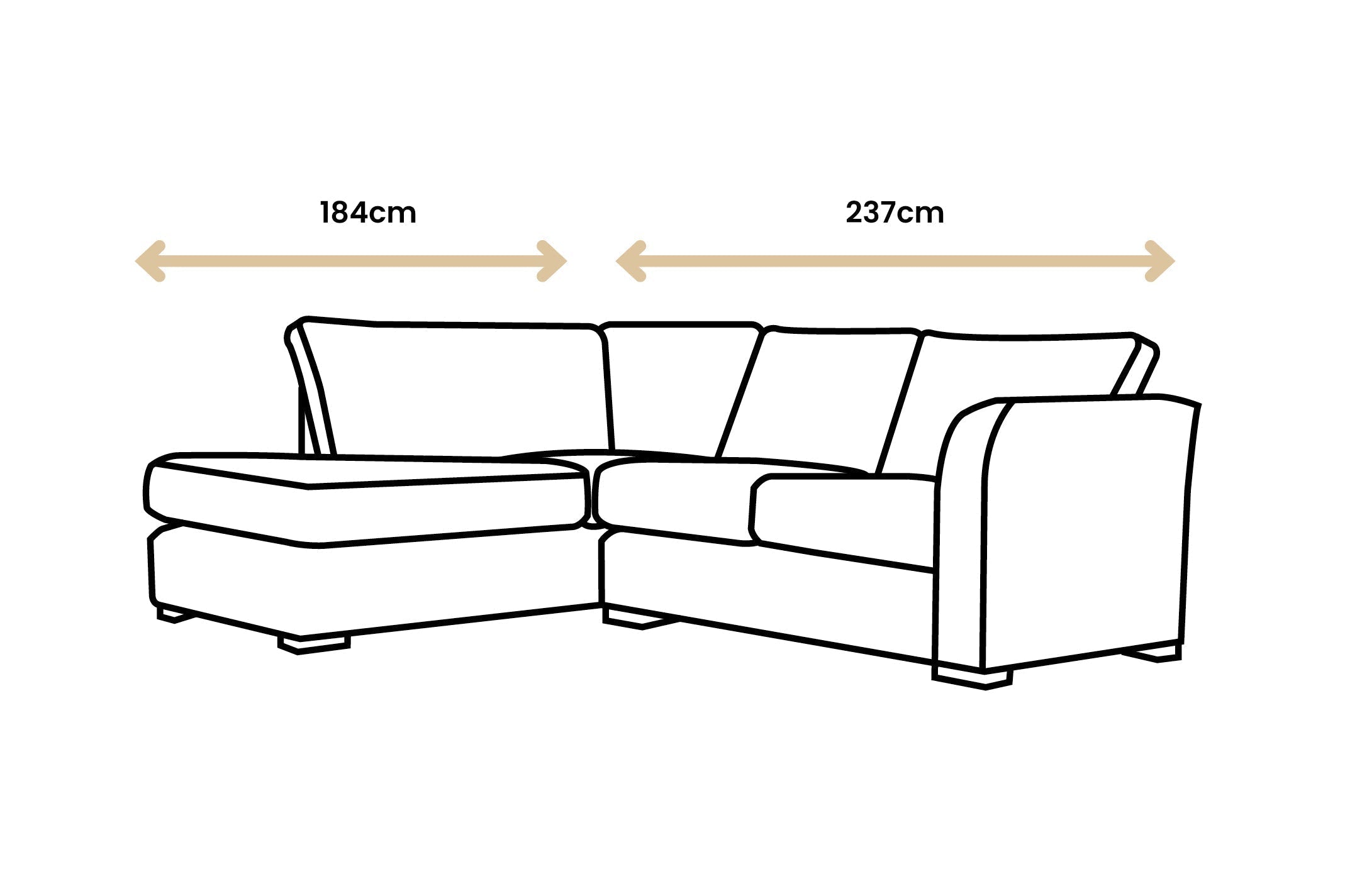 Amelia Chaise Sofa Option 2 Opulence Royal SofaSofa
