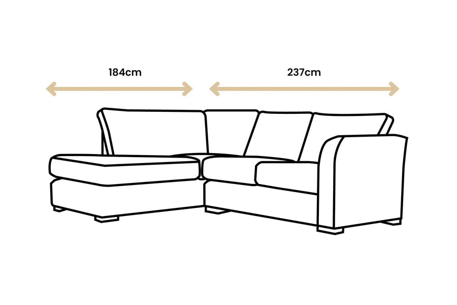 Amelia | Chaise Sofa Option 2 | Opulence Sunset