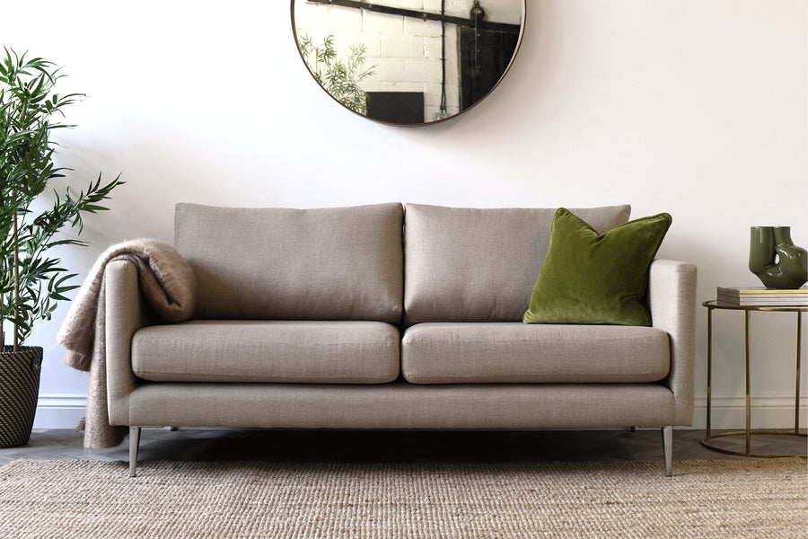 Ashley | 3 Seater Sofa | Linoso Biscuit