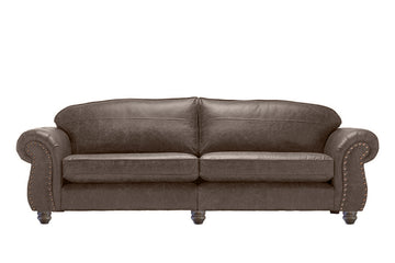 Burlington | Grand Leather Sofa | Vintage Grey