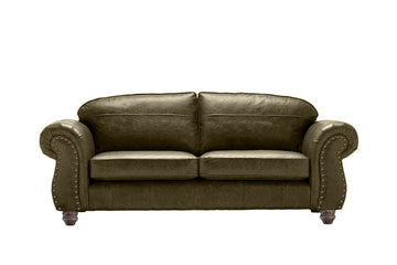 Burlington | Large Leather Sofa | Vintage Green