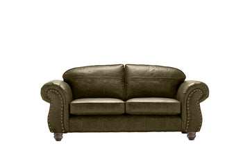 Burlington | Midi Leather Sofa | Vintage Green