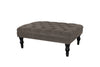 Jasper | Button Bench Footstool | Heather Herringbone Mole