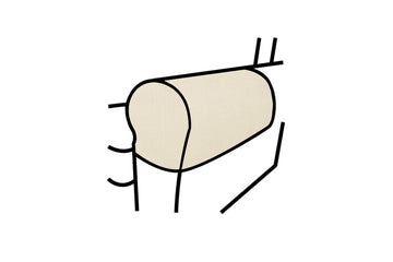 Woburn | Highback Chair Armcaps (pair) | Pavilion Cream