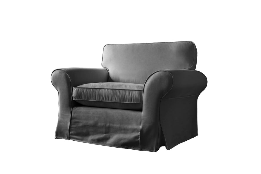 Newport | Love Seat | Capri Dark Grey