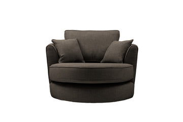 Elgar | Swivel Chair | Linoso Charcoal