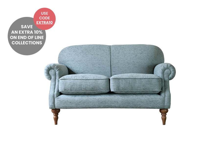 Sophie | 2 Seater Sofa | Stanway Herringbone Aqua