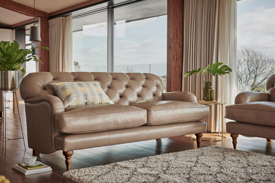 Earl | 3 Seater Sofa | Milton Mushroom