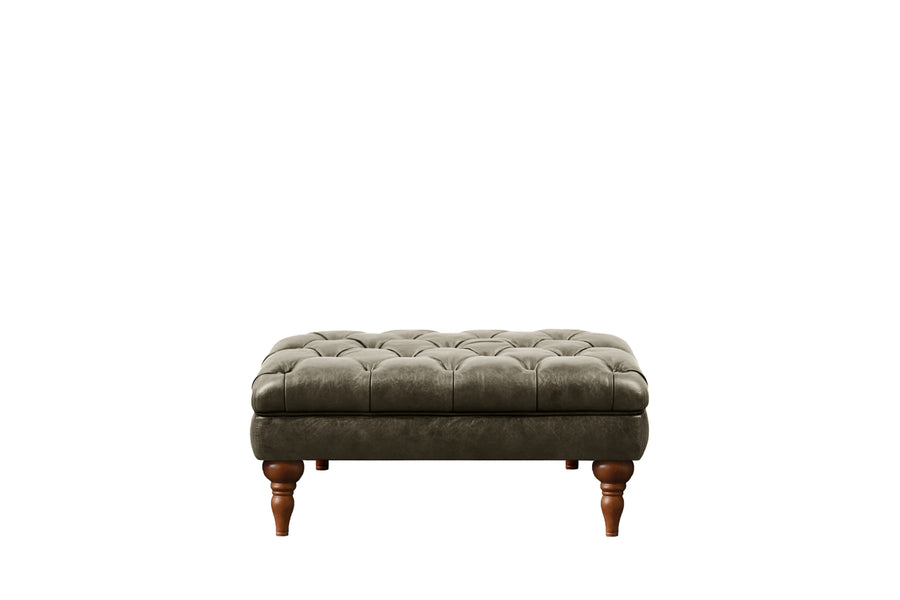 Earl | Bench Footstool | Vintage Green