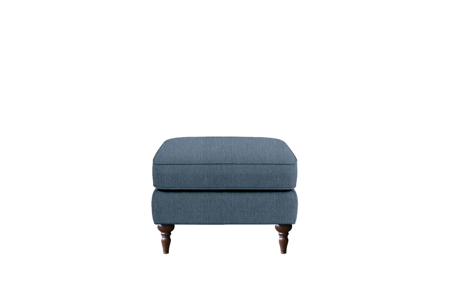 Blenheim | Footstool | Willow Denim