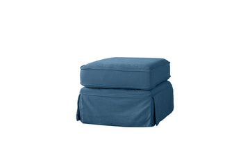 Banbury | Footstool | Shaftesbury Blue