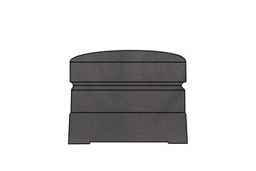 Albany | Footstool Extra Loose Cover | Kingston Charcoal