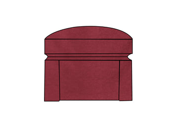 Madrid | Footstool Extra Loose Cover | Kingston Burgundy