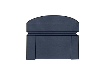 Madrid | Footstool Extra Loose Cover | Kingston Dark Blue