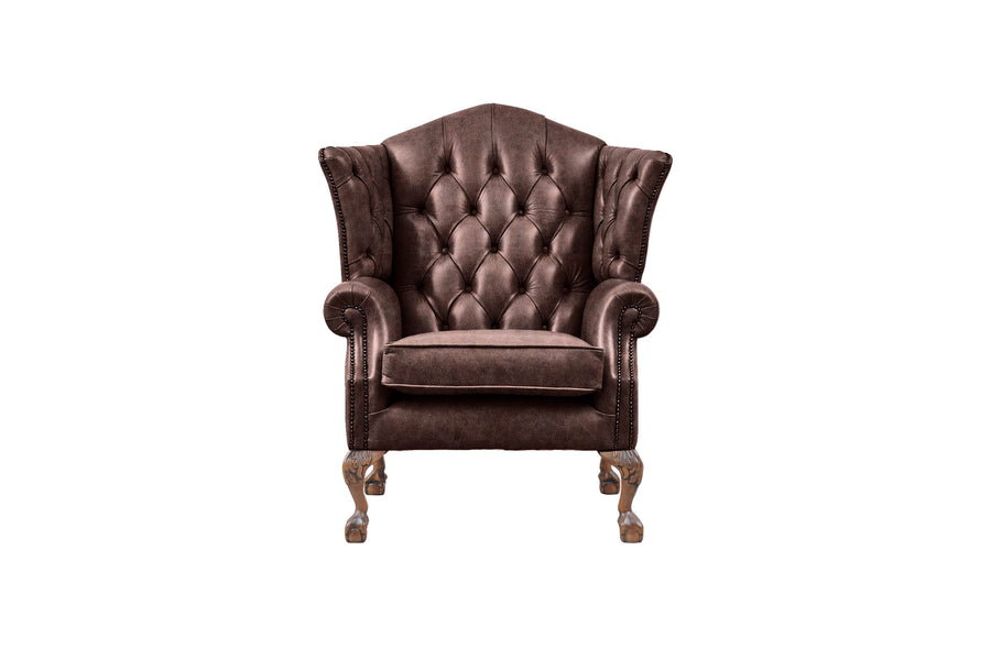 Grand Chesterfield | Highback Chair | Vintage Rosewood