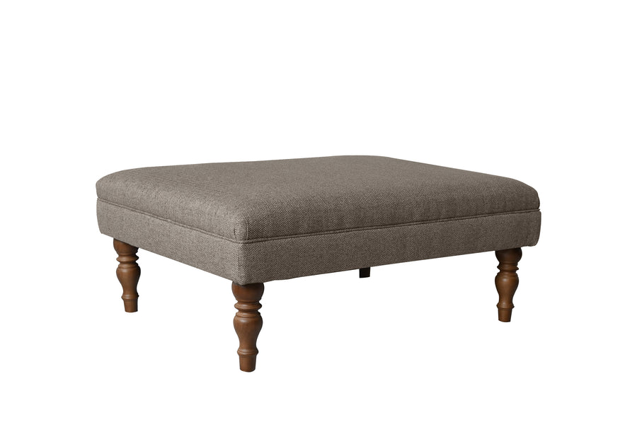 Jasper | Large Bench Footstool | Heather Herringbone Bracken