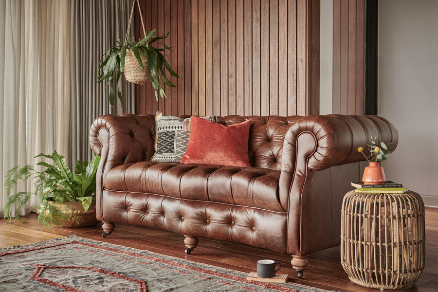 Lincoln | 2 Seater Sofa | Vintage Chestnut