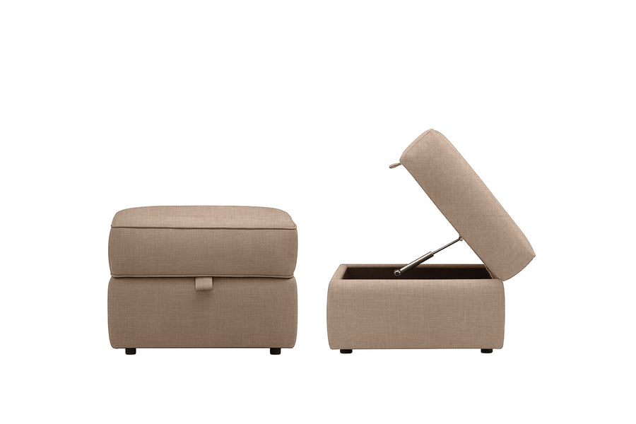 Elgar | Storage Footstool | Linoso Biscuit