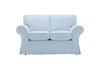 Newport | 2 Seater Extra Loose Cover | Miami Sky Blue