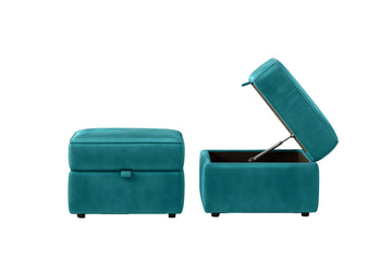 Woburn | Storage Stool | Opulence Teal