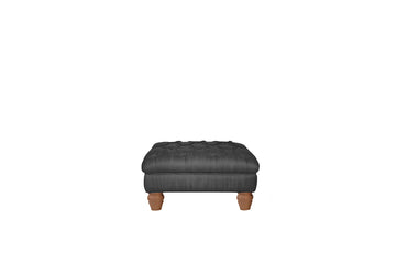 Grosvenor | Button Footstool | Pavilion Anthracite