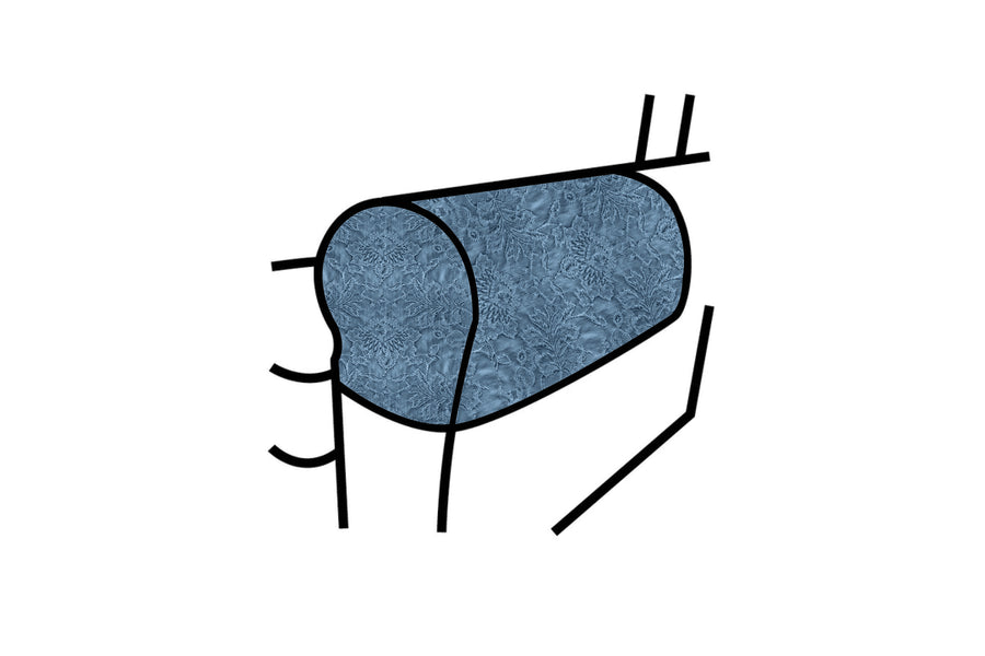 Banbury | Armcaps (pair) | Shaftesbury Cornflower Blue