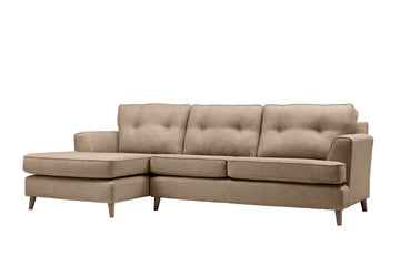 Poppy | Chaise Sofa Option 2 | Linoso Biscuit