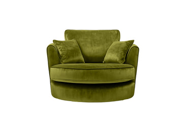 Poppy | Swivel Chair | Opulence Olive Green