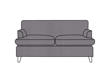 Positano | 2 Seater Extra Loose Cover | Miami Charcoal