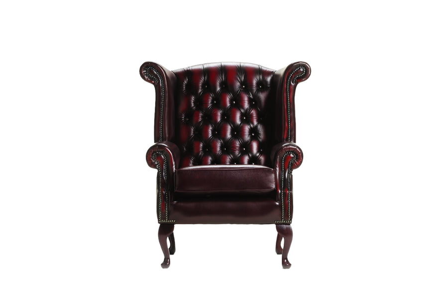 Chesterfield | Georgian Highback Chair | Antique Red
