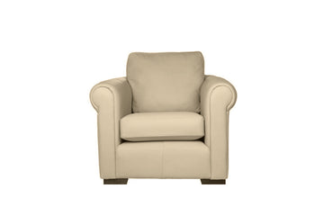 Scala | Leather Armchair | Softgrain Cream