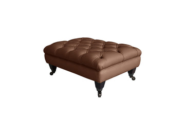 Hampton | Footstool | Softgrain Tan