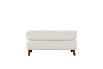 Poppy | Large Footstool | Softgrain White