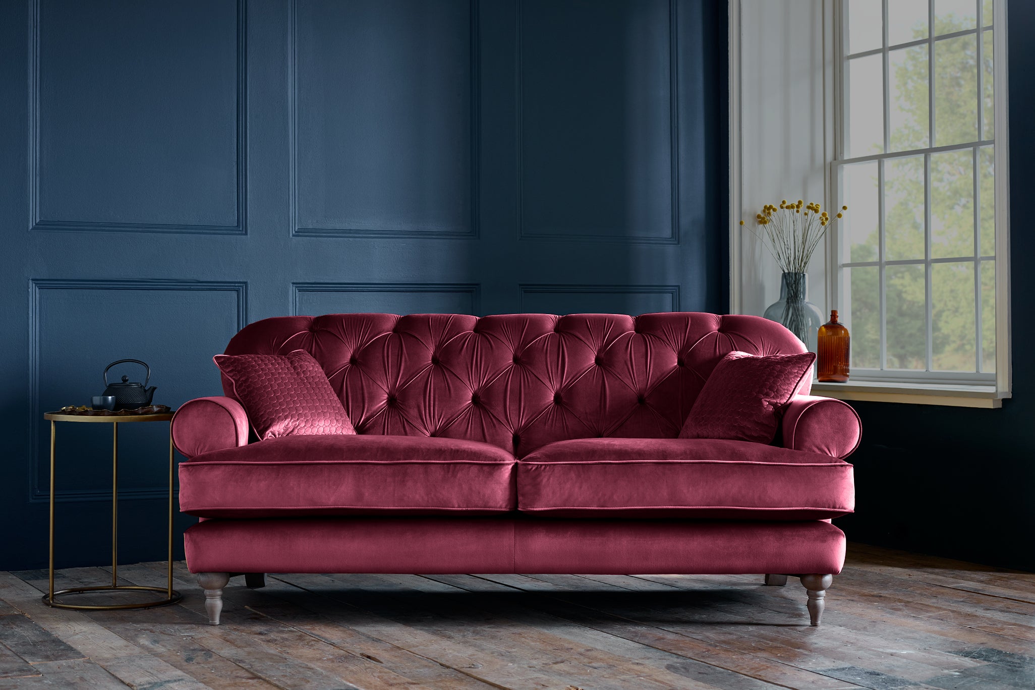 Mia 3 Seater Sofa Opulence Shiraz – SofaSofa