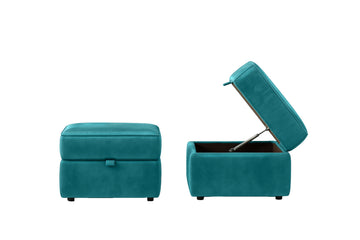 Blenheim | Storage Stool | Opulence Teal