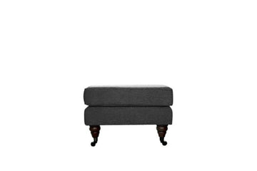 Blenheim | Footstool | Orly Dark Grey