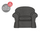 Madrid | Armchair Extra Loose Cover | Kingston Charcoal