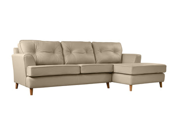 Poppy | Chaise Sofa Option 1 | Softgrain Pebble