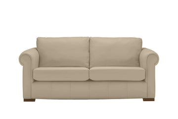 Scala | 3 Seater Leather Sofa | Softgrain Pebble