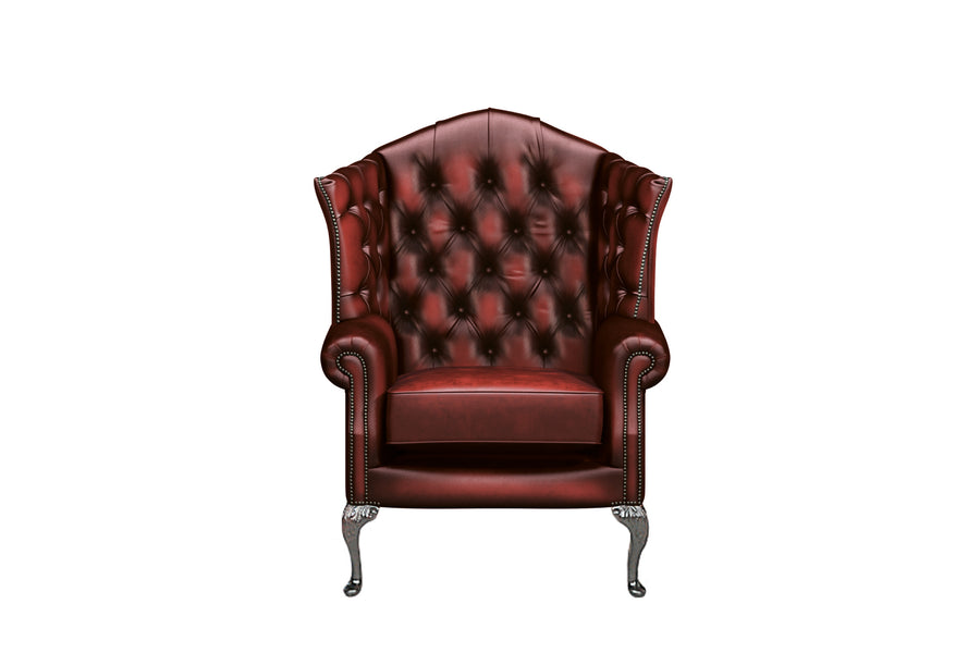 Victoria | Canterbury Highback Chair | Antique Red